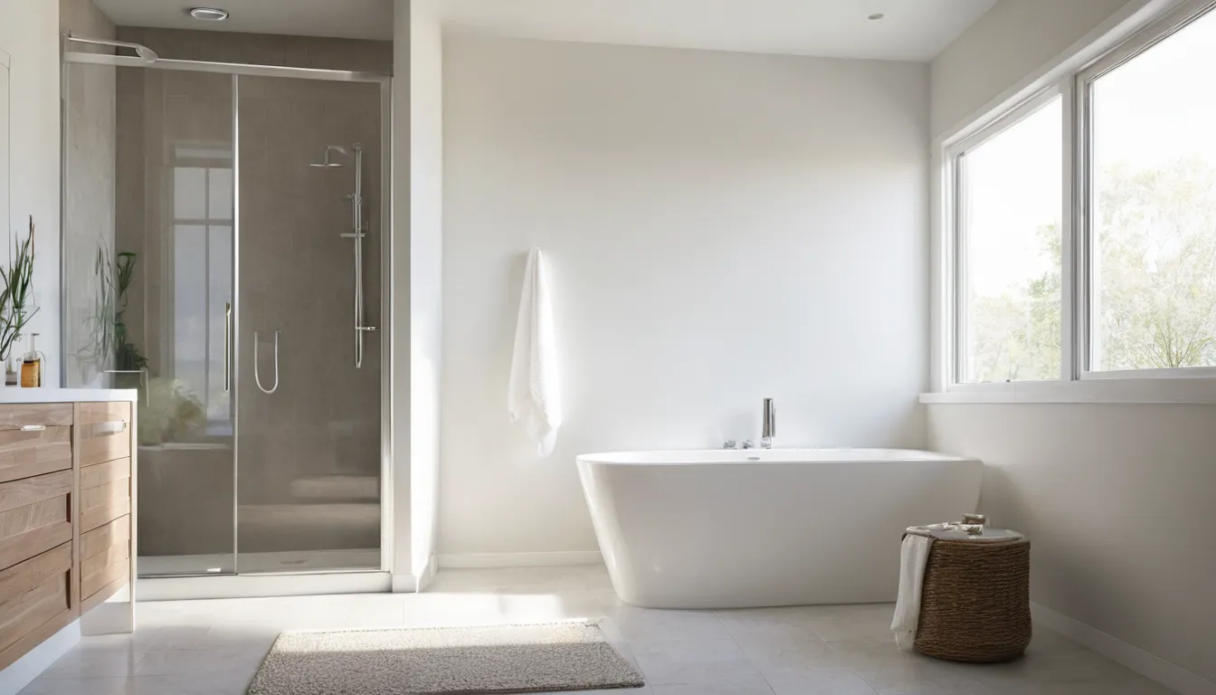 Bright bathroom with a walk-in tub in a Havre de Grace home